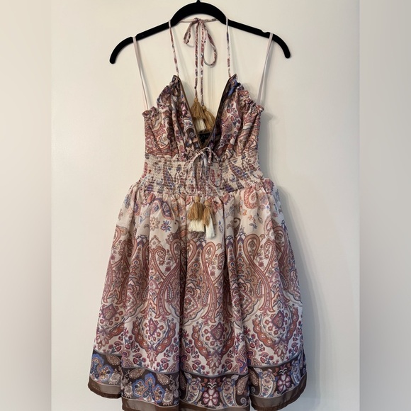 Windsor Spring Fling V-Neck Paisley Skater Dress - Picture 4 of 8